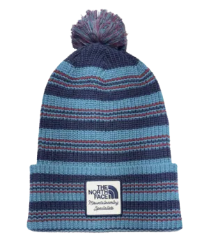 The North Face Heritage Pom Beanie Harbor Blue/Multi