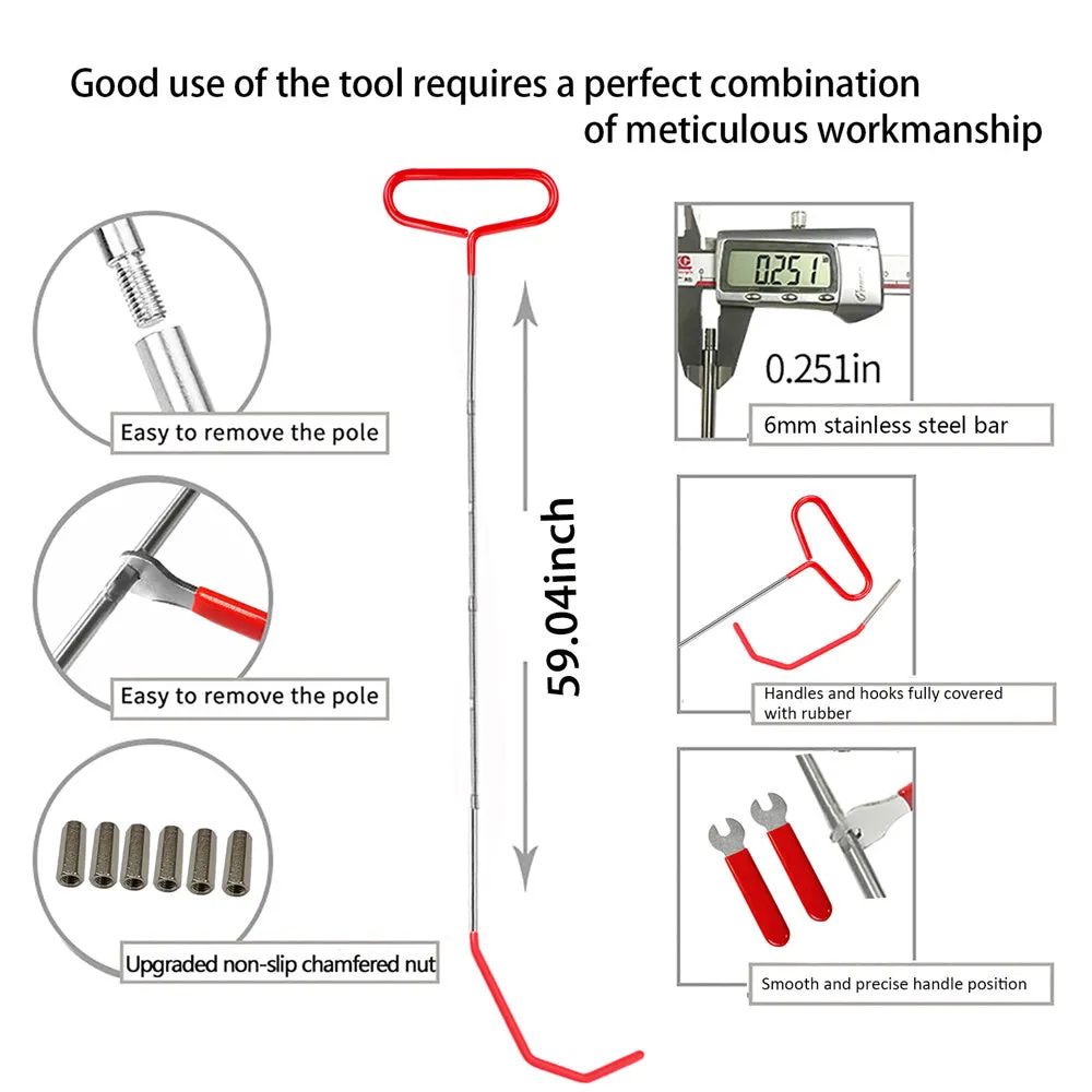 Truck 5th Wheel Hook 1 set - Long range hook tool 59 "car