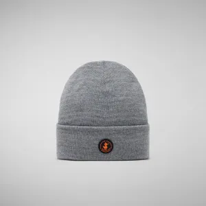 Unisex beanie Lou in light grey melange