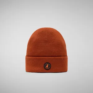Unisex beanie Lou in maple orange