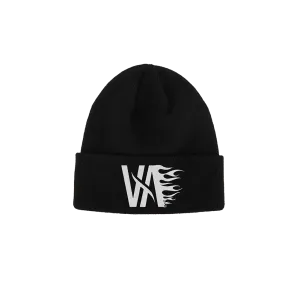 VA Flames Logo Cuff Beanie (Black)