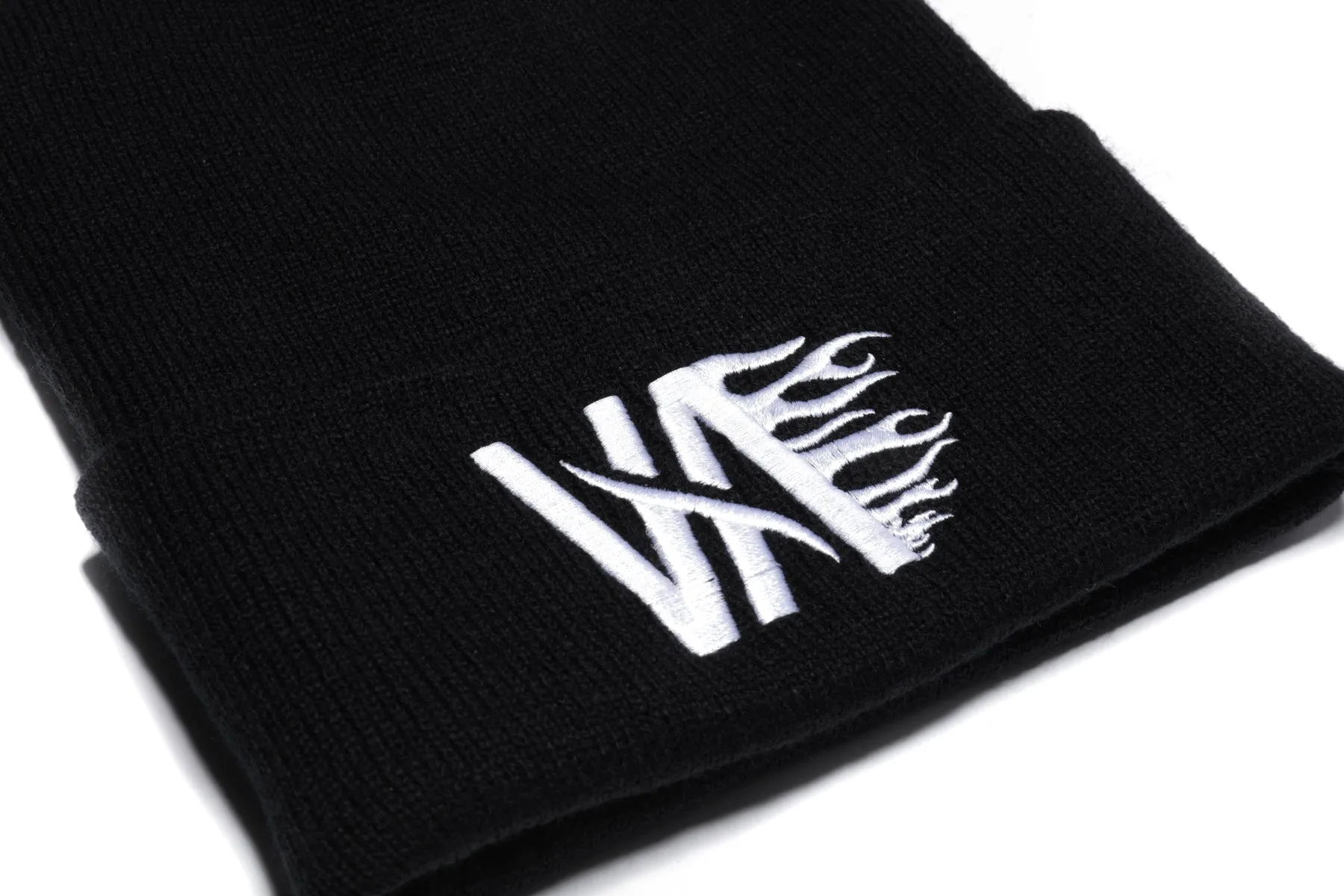VA Flames Logo Cuff Beanie (Black)